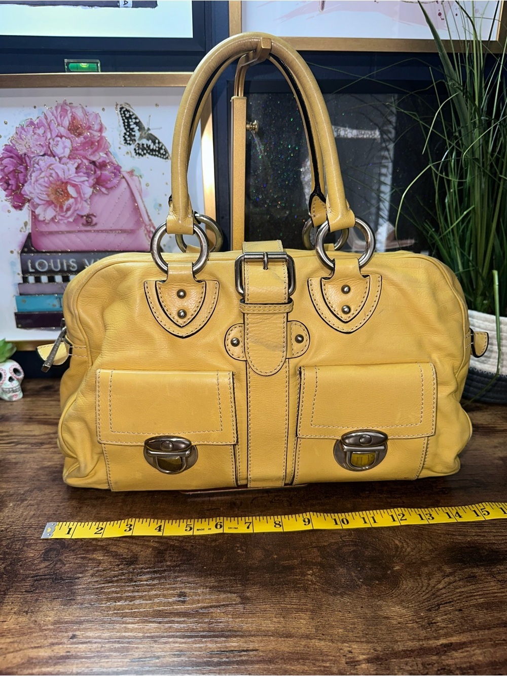 Vintage Marc Jacobs yellow Venetia Satchel - Picture 13 of 13